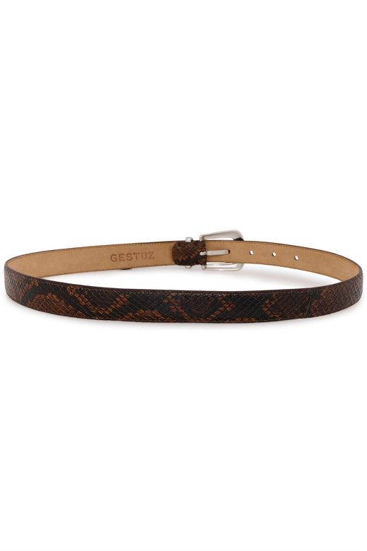 Gestuz - Gzfilua Belt 10910827 - 100626 - Brown Snake Bælter 
