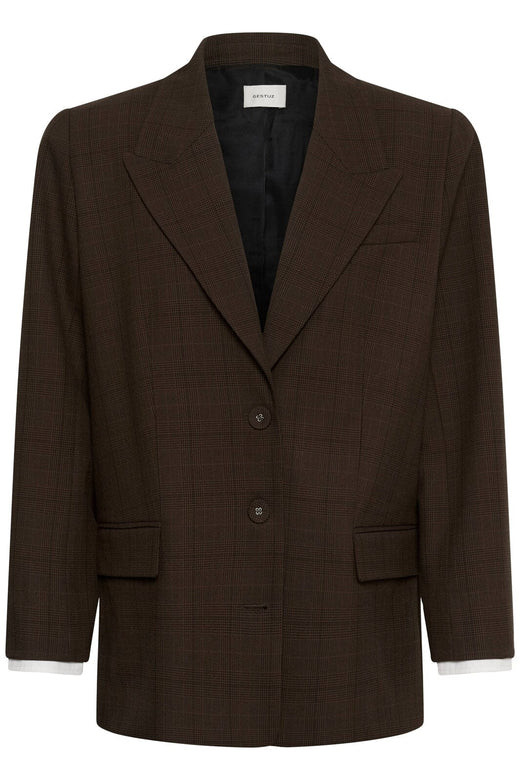 Gestuz - Gzlavana Blazer 10911435 - 109903 - Brown Check
