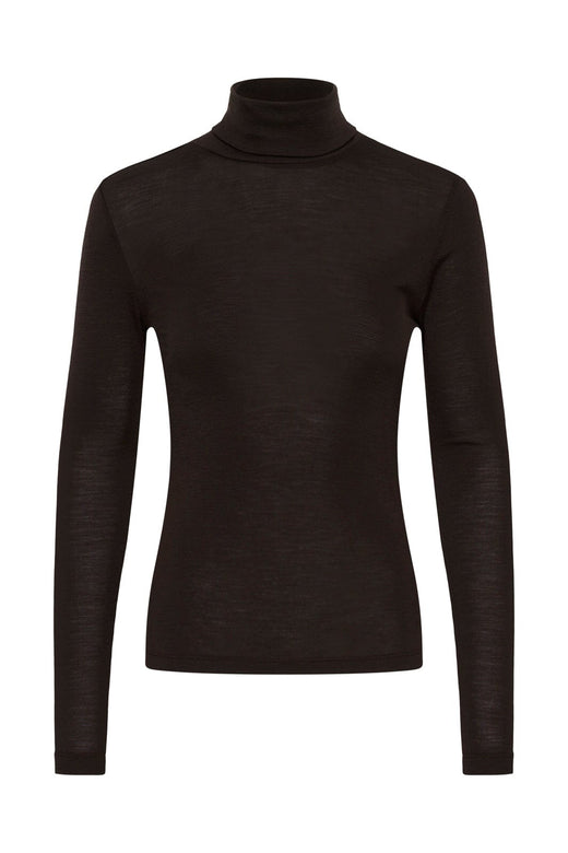 Gestuz - Gzninia Wool Rollneck 10910695 - 191109 - Chocolate Torte