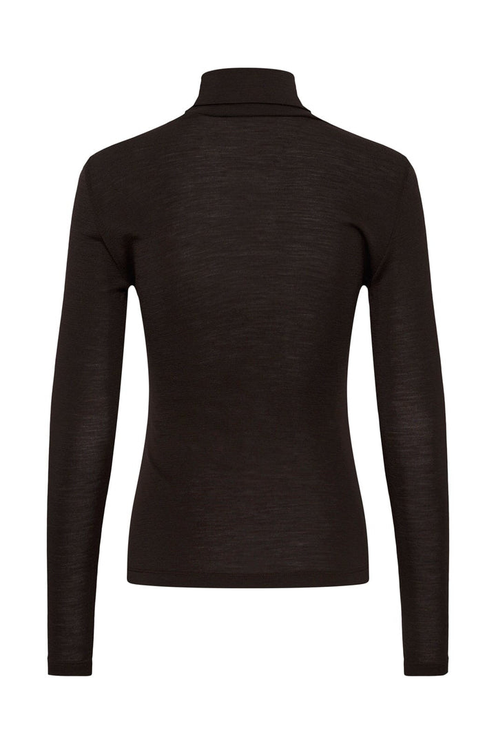 Gestuz - Gzninia Wool Rollneck 10910695 - 191109 - Chocolate Torte