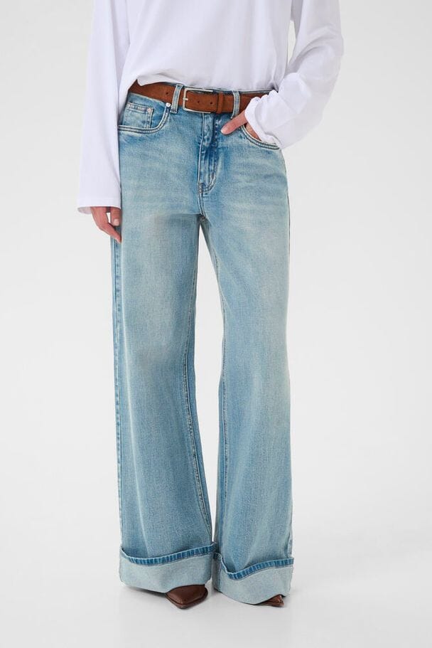 Gestuz - Gzsara Wide Jeans 10910809 - 104590 - Washed Blue Jeans 