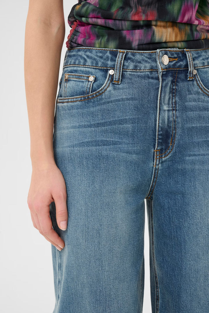 Gestuz - Gzviva Baggy Jeans 10910574 - 108303 - Vintage Blue Denim Jeans 