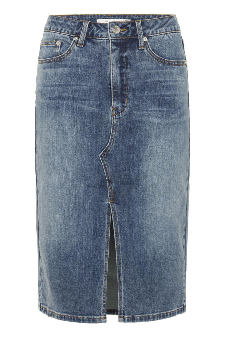 Gestuz - Gzviva Pencil Skirt 10910730 - 108303 - Vintage Blue Denim Nederdele 