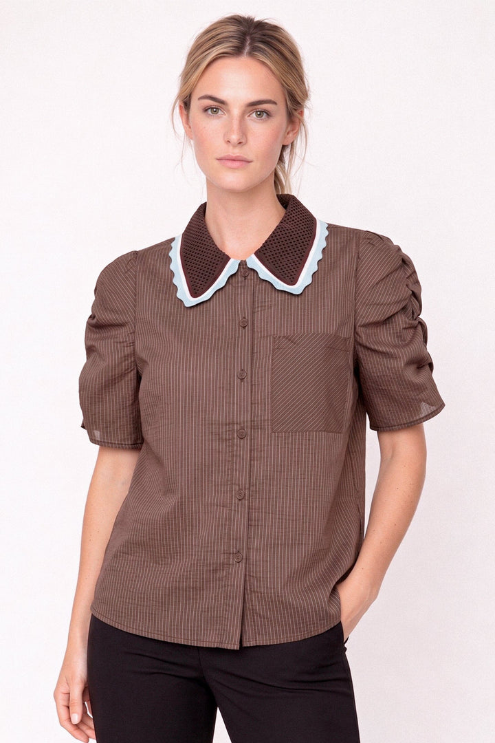 Gossia - Allygo Blouse G2811 - Brown Bluser 