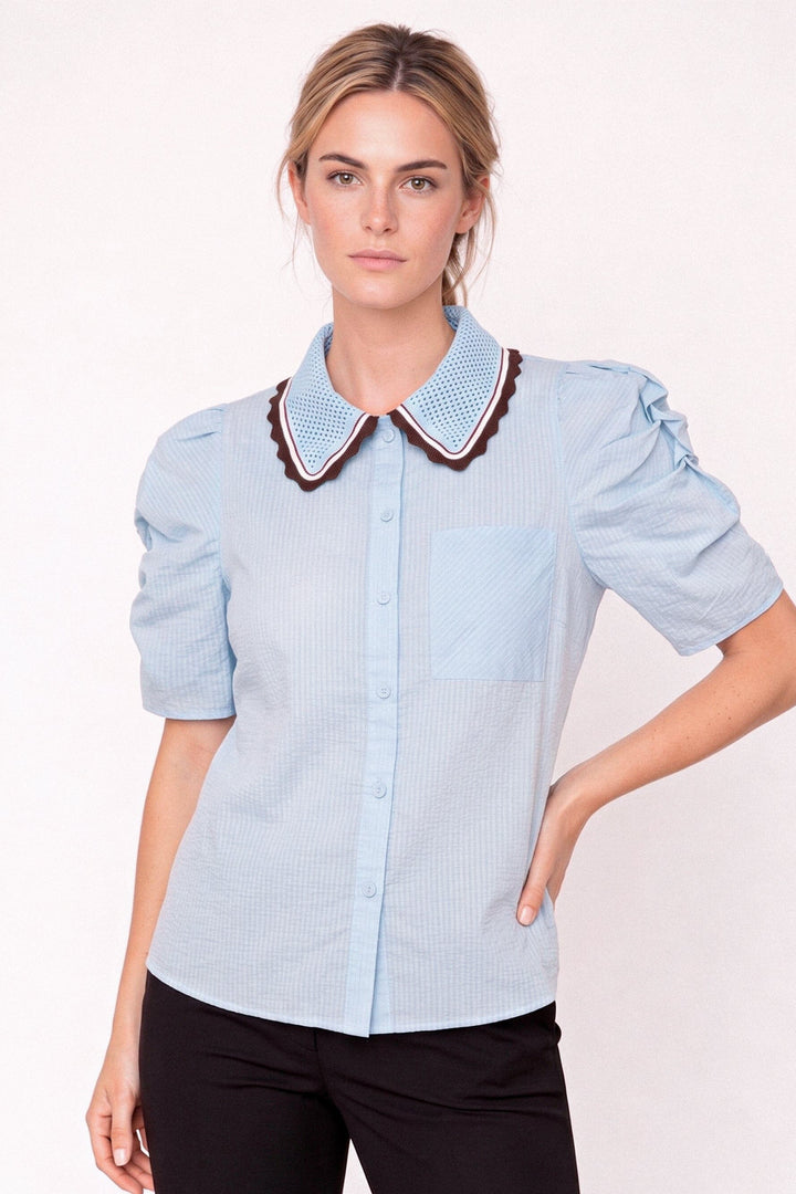 Gossia - Allygo Blouse G2811 - Light Blue Bluser 