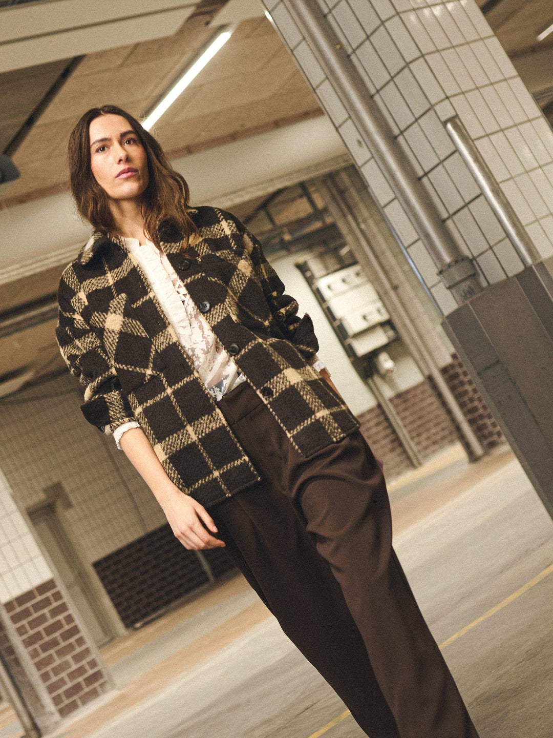 Gossia - Icego Shirt Jacket G3212 - Brown Checks Skjorter 