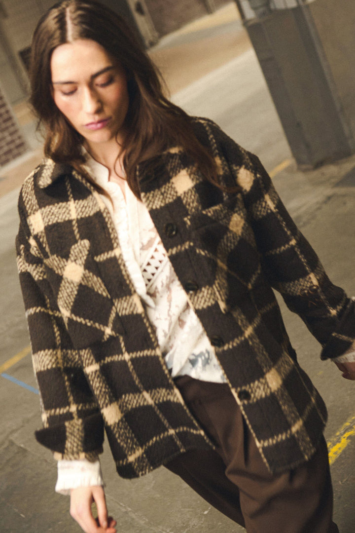 Gossia - Icego Shirt Jacket G3212 - Brown Checks Skjorter 