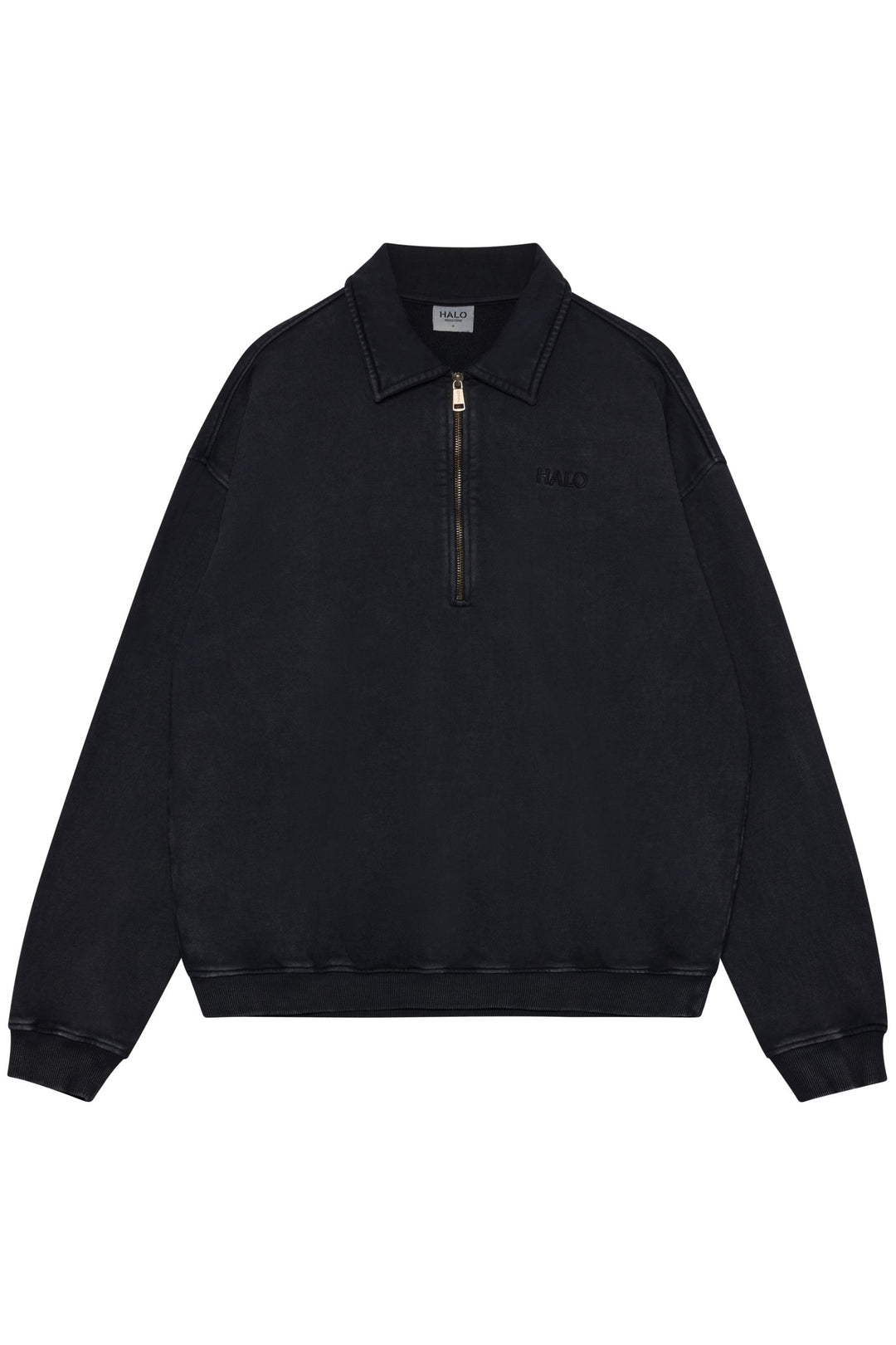 Halo - Boxy Polo Sweat 234449 - 2001 - Black Skjorter 