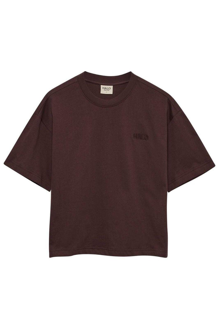 Halo - Women Logo T-Shirt 231880 - 8415 - Bitter Chocolate T-shirts 