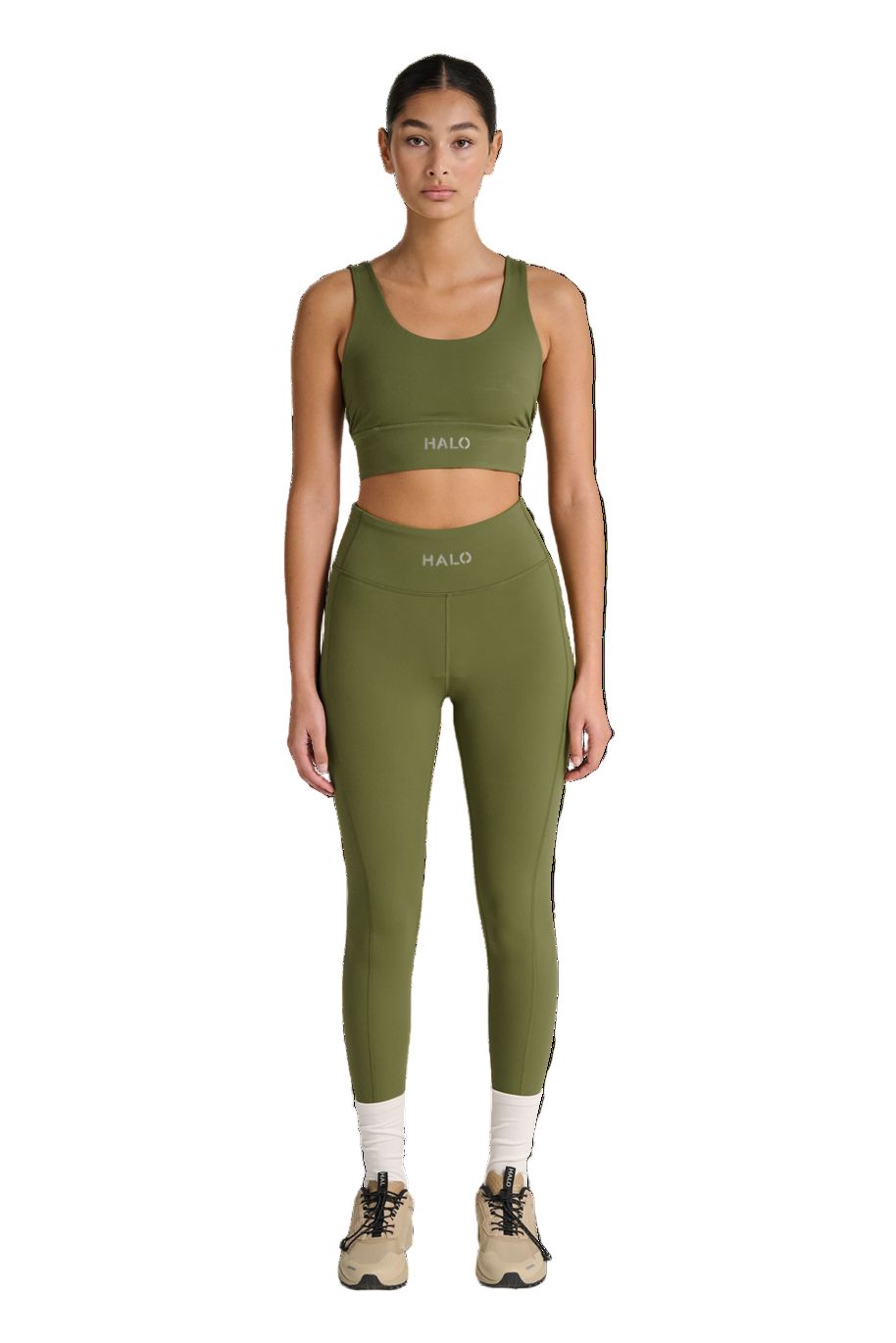Halo - Women Training Bra 610505 - 6096 - Olive Drab BH 