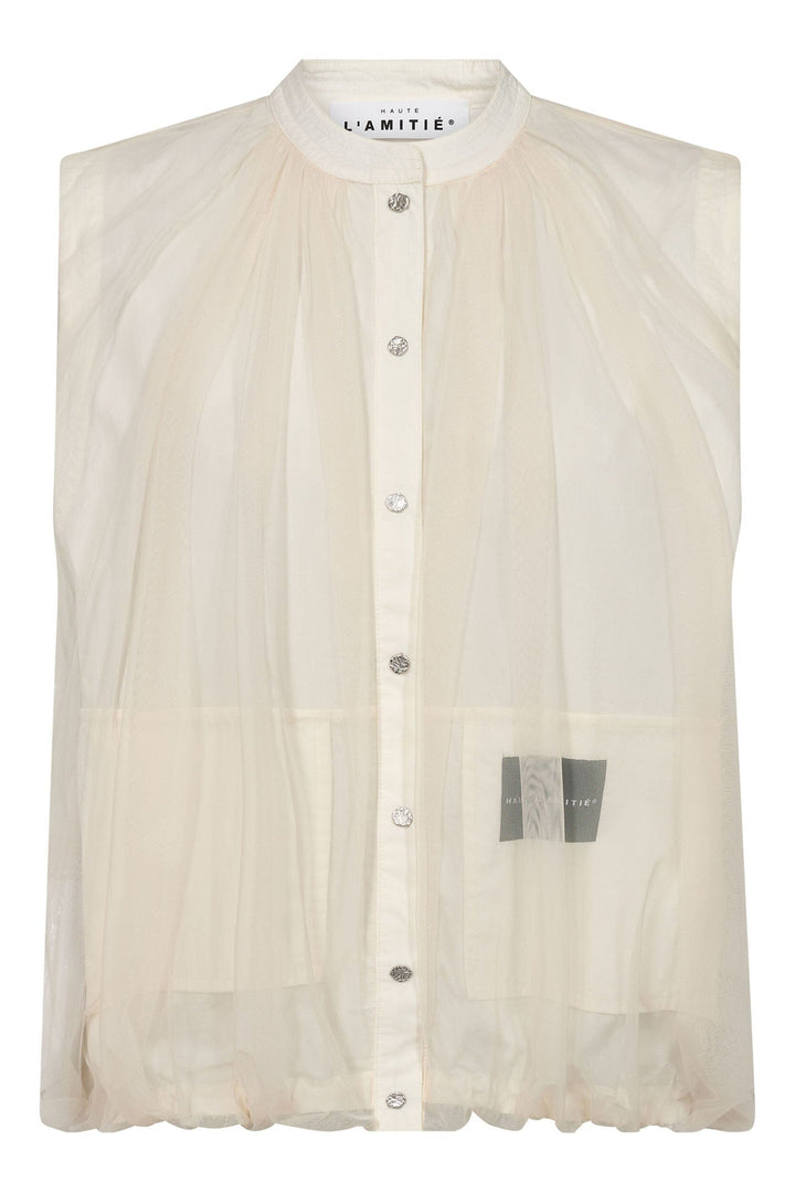 Haute L'Amitié - Ballet Logo Tech Vest Hl11024 - Almond Frakker 