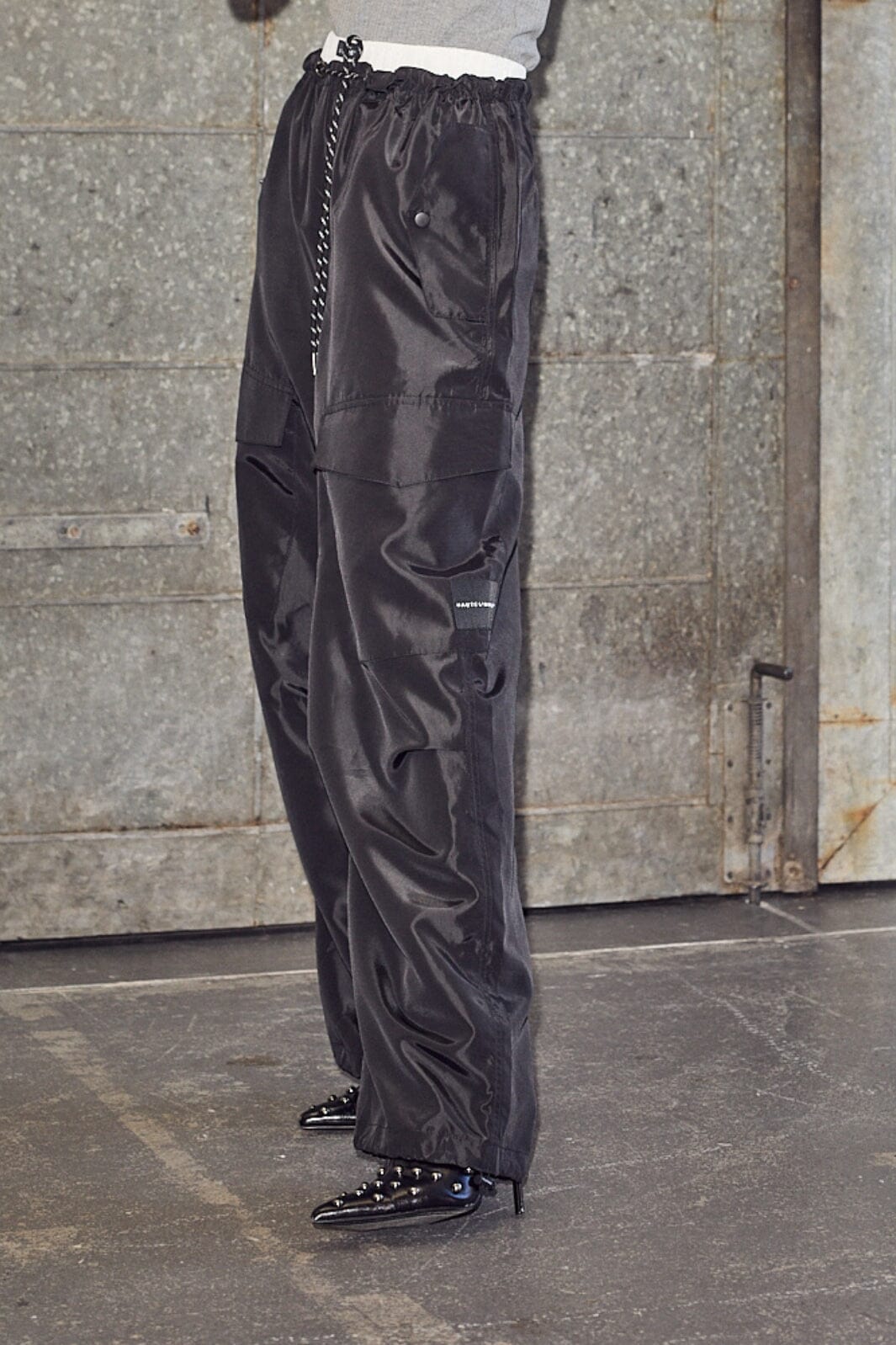 Haute L'Amitié - Cargo Pull On Trouser HL10265 - Black Bukser 