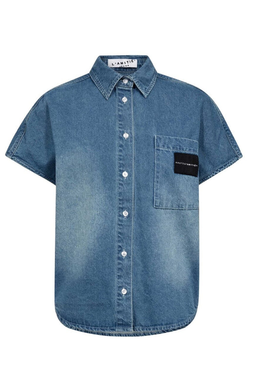 Haute L'Amitié - Denim Ns Logo Shirt HL10593 - Used Denim