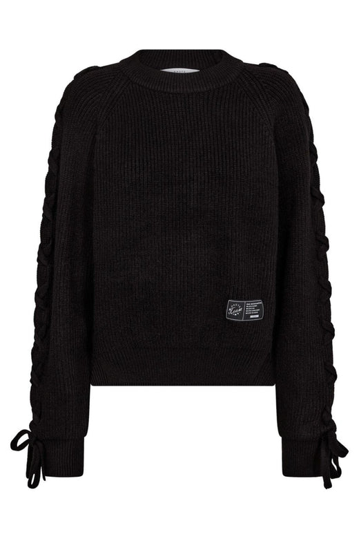 Haute L'Amitié - Duke Tie Knit HL10824 - Black Strikbluser 