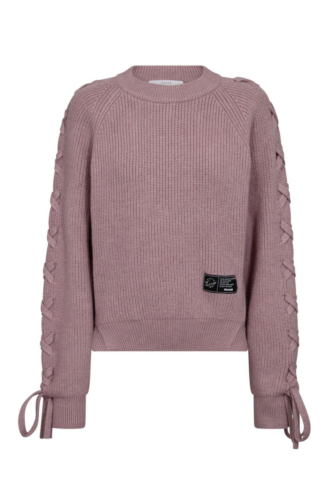 Haute L'Amitié - Duke Tie Knit HL10824 - Iced Rose Strikbluser 