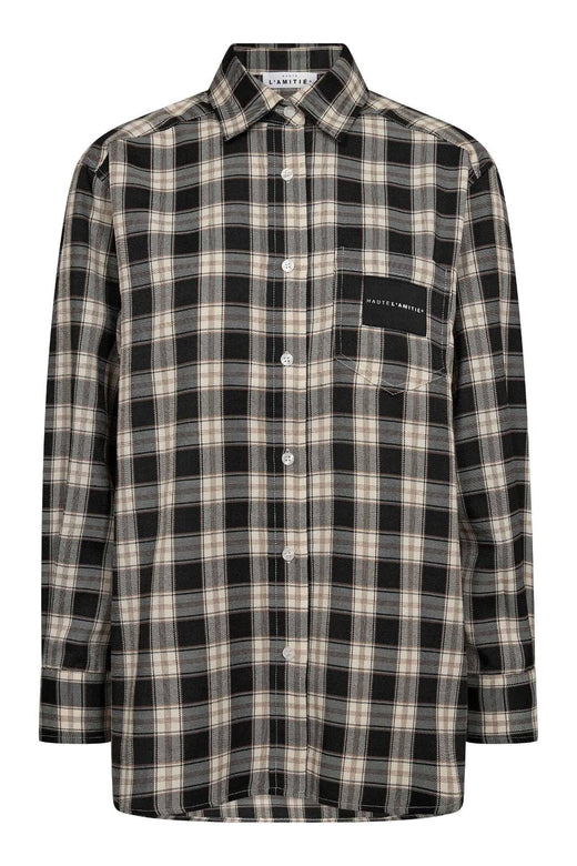 Haute L'Amitié - Early Haute Check Shirt Hl10903 - Black Check Skjorter 
