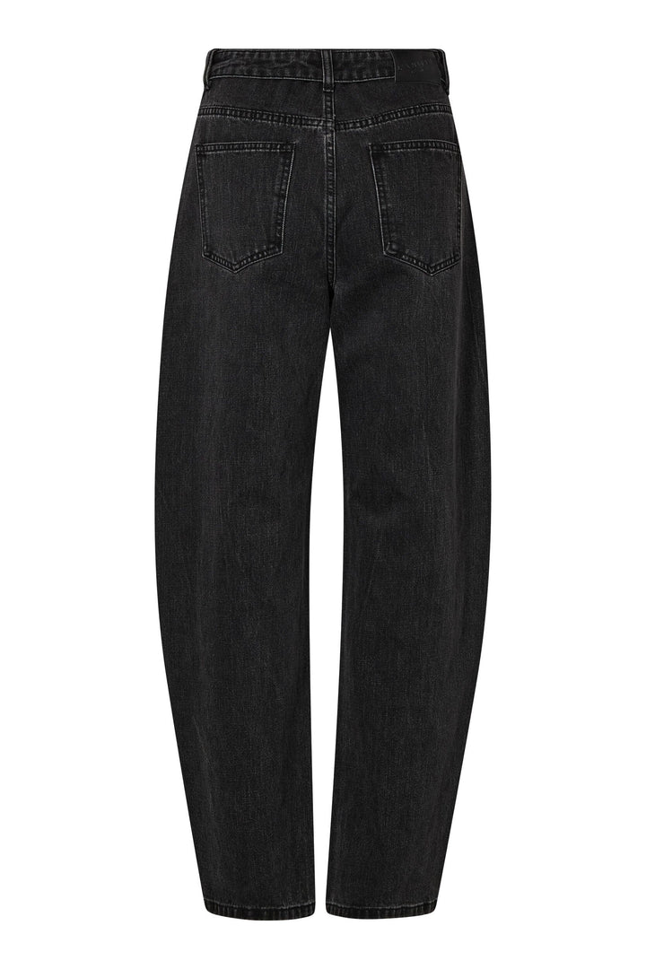 Haute L'Amitié - Flip Waist Rivet Jeans Hl10838 - Black Jeans 