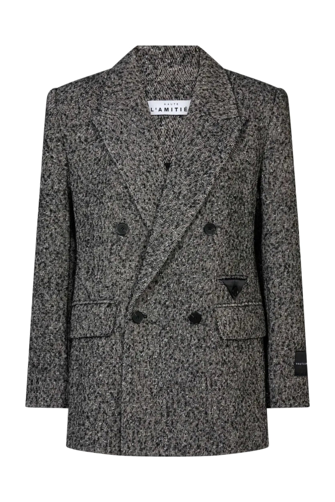 Haute L'Amitié - Glimpse Pocket Blazer Hl10900 - Silver Glimpse Blazere 