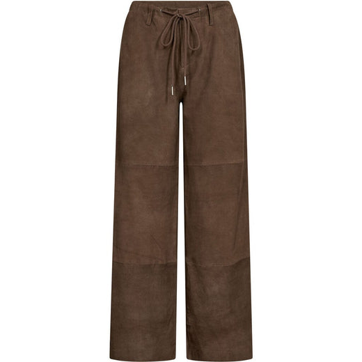 Haute L'Amitié - Goto Suede Tie Pant HL10780 - Walnut Bukser 
