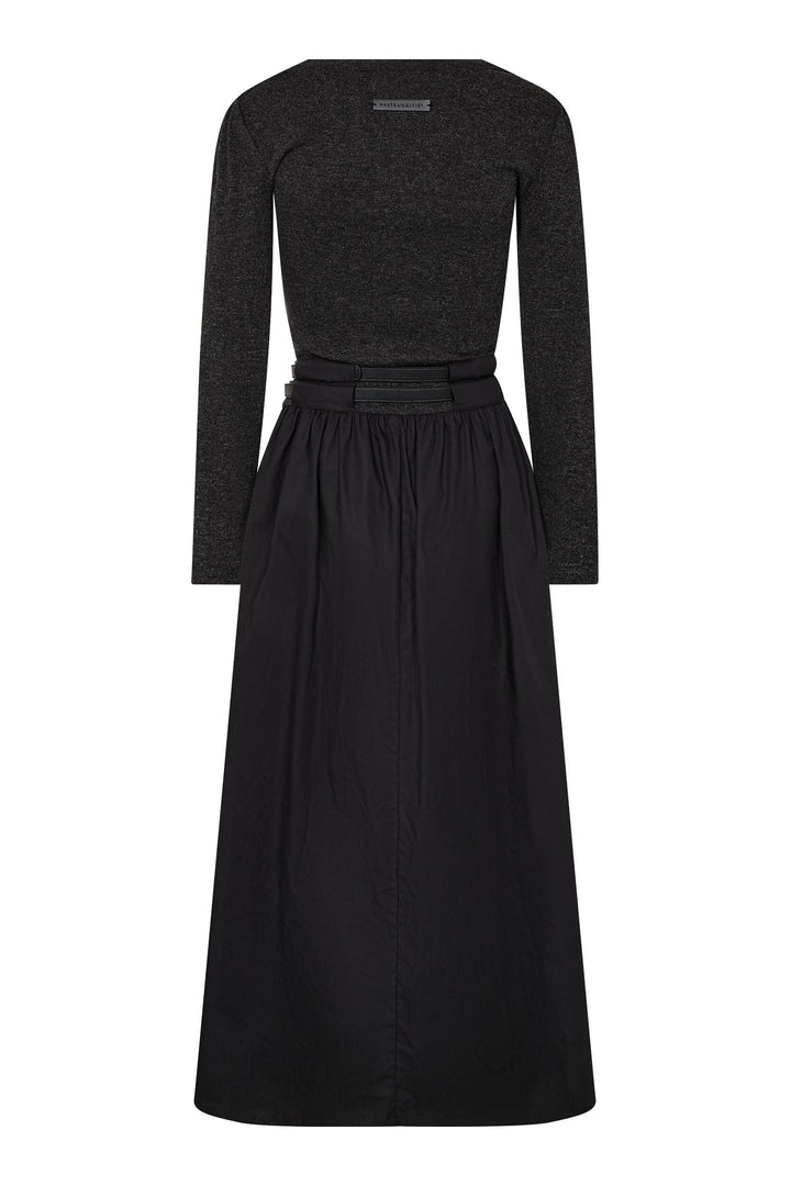 Haute L'Amitié - Hailey Mix Belt Dress Hl10930 - Black Kjoler 