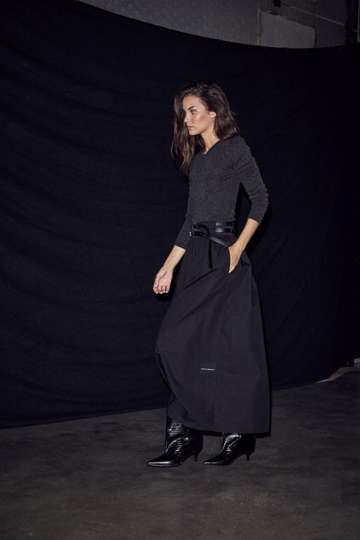 Haute L'Amitié - Hailey Mix Belt Dress Hl10930 - Black Kjoler 