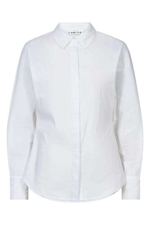 Haute L'Amitié - Ida Button Cuff Shirt Hl10825 - White Skjorter 