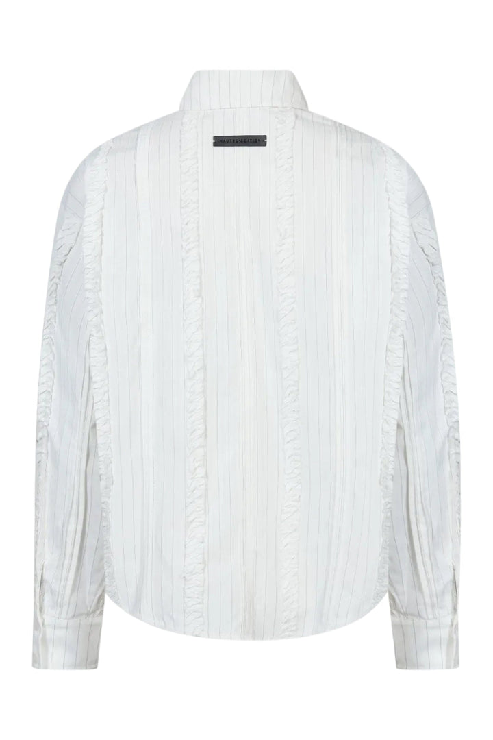 Haute L'Amitié - Inez Pin Frill Tie Shirt Hl10981 - Off-White Skjorter 