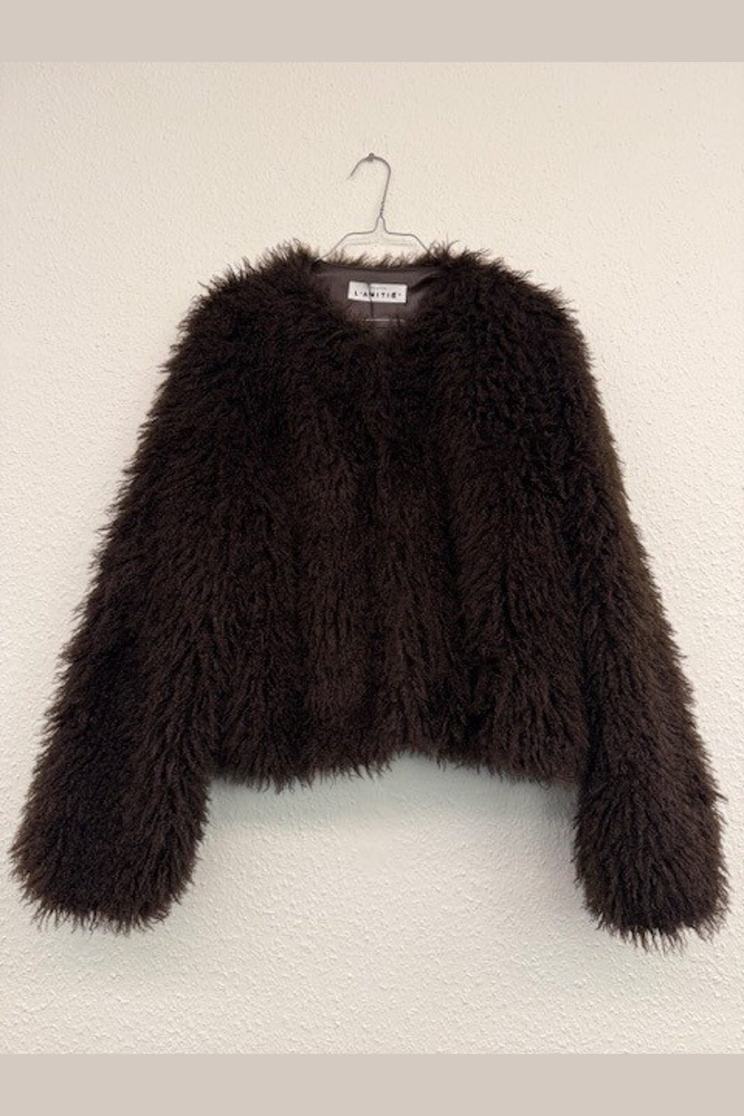 Haute L'Amitié - Lagotto Crop Fur Jacket HL10742 - Mocca