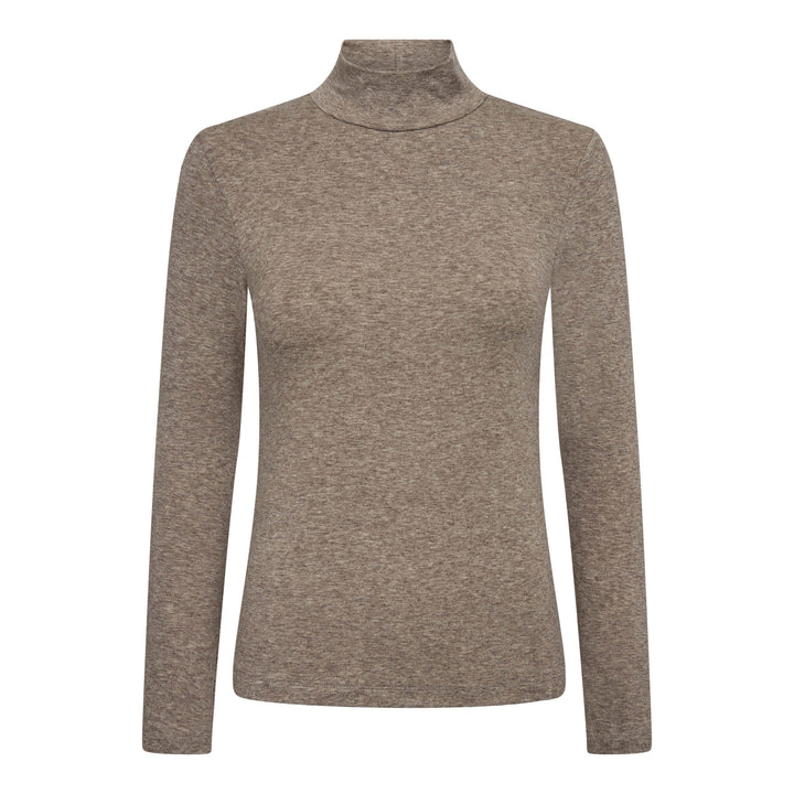 Haute L'Amitié - Lux Turtle Ls Tee HL10851 - Walnut Melange T-shirts 