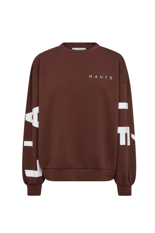 Haute L'Amitié - Maxi Split Logo Sweat HL10413 - Mocca