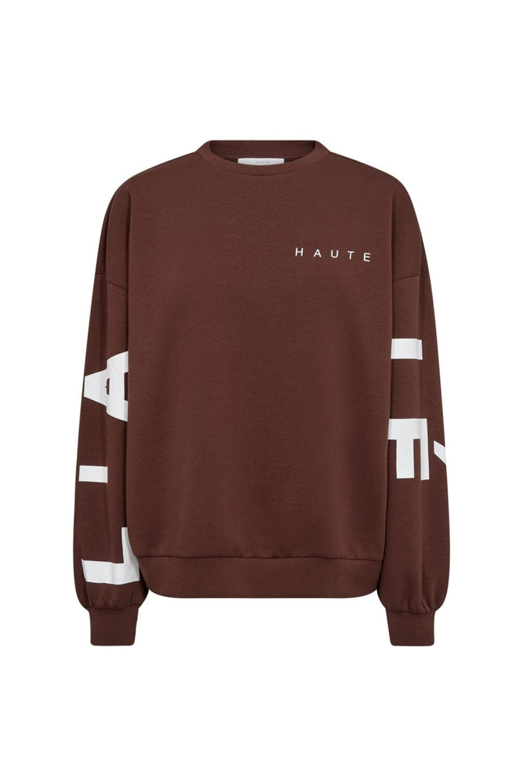Haute L'Amitié - Maxi Split Logo Sweat HL10413 - Mocca