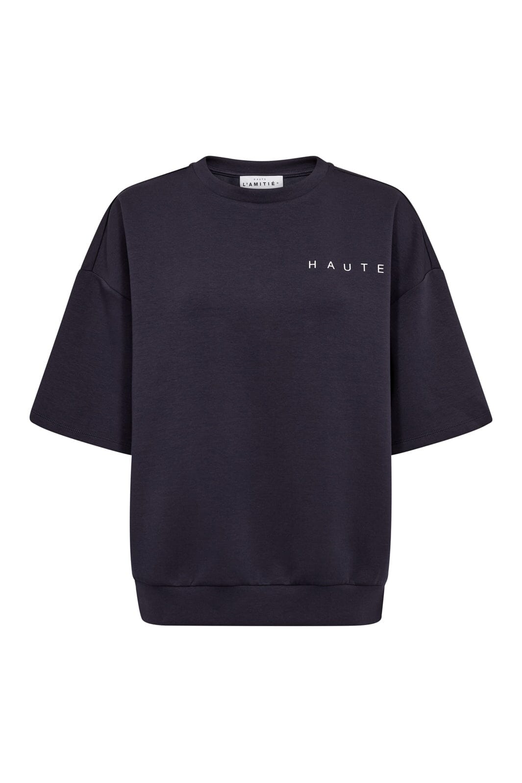Haute L'Amitié - Maxi Split Ss Logo Sweat HL10461 - Navy