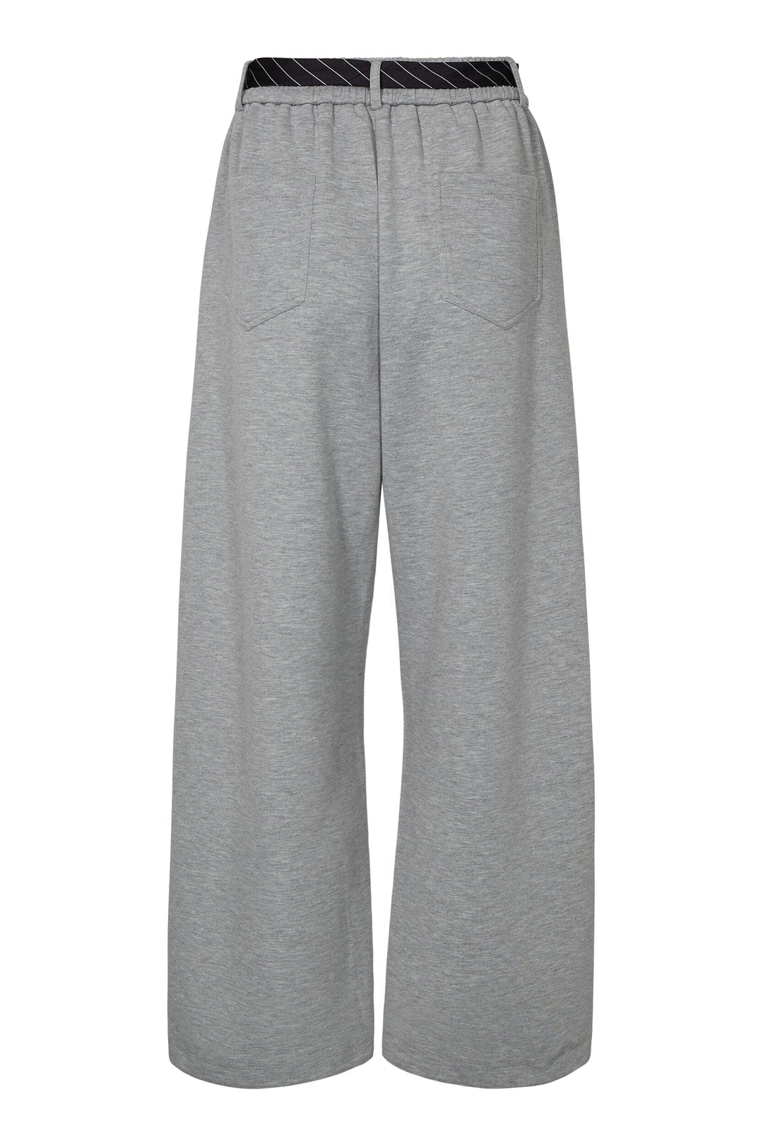 Haute L'Amitié - Maxi Split Tie Pant Hl10923 - Grey Melangé Sweatpants 