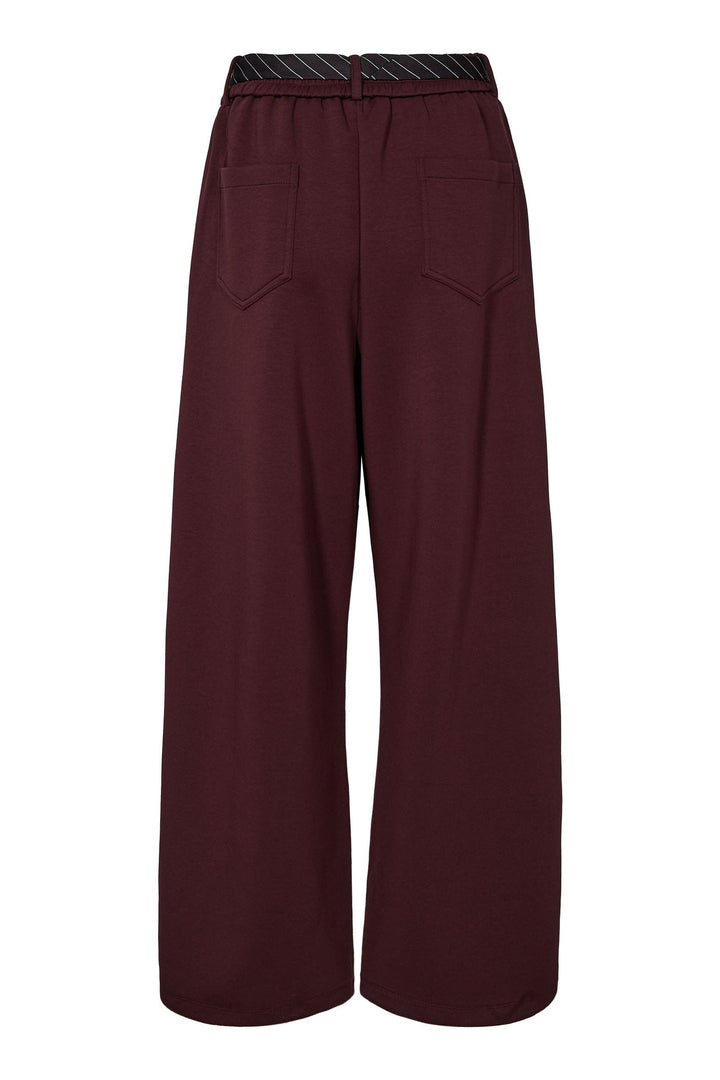Haute L'Amitié - Maxi Split Tie Pant Hl10923 - Wine Sweatshirts 