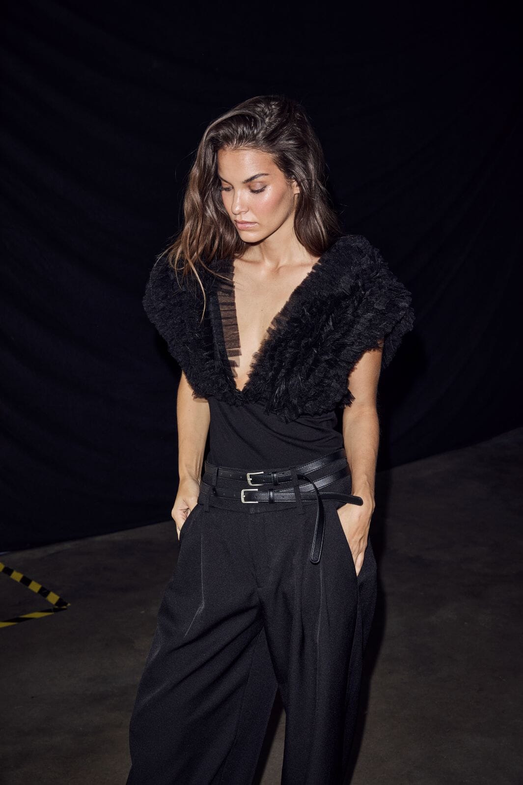 Haute L'Amitié - Michelle Belt Pant Hl10960 - Black Bukser 
