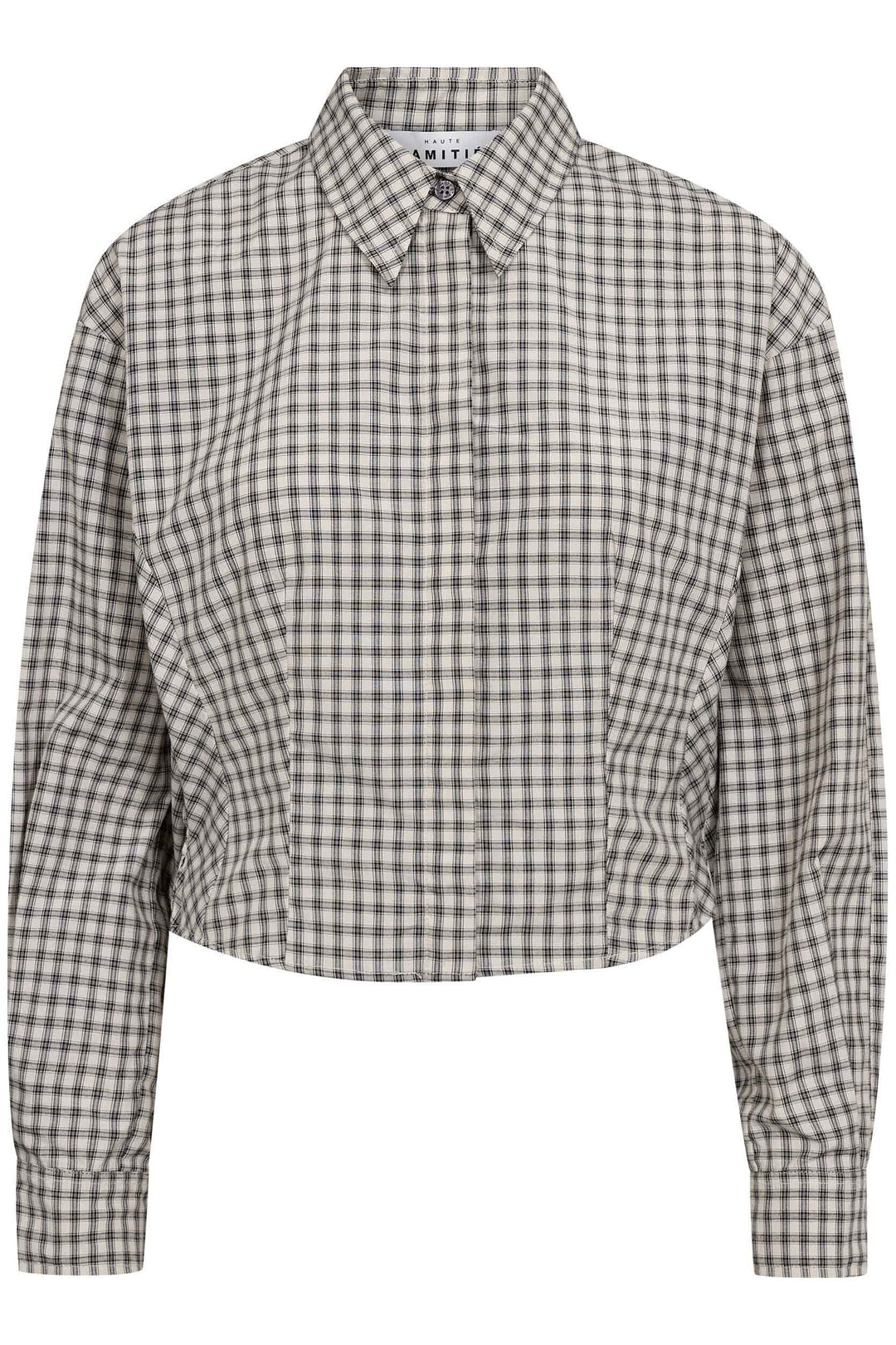 Haute L'Amitié - Mimosa Check Smock Shirt HL10815 - Grey Check Skjorter 