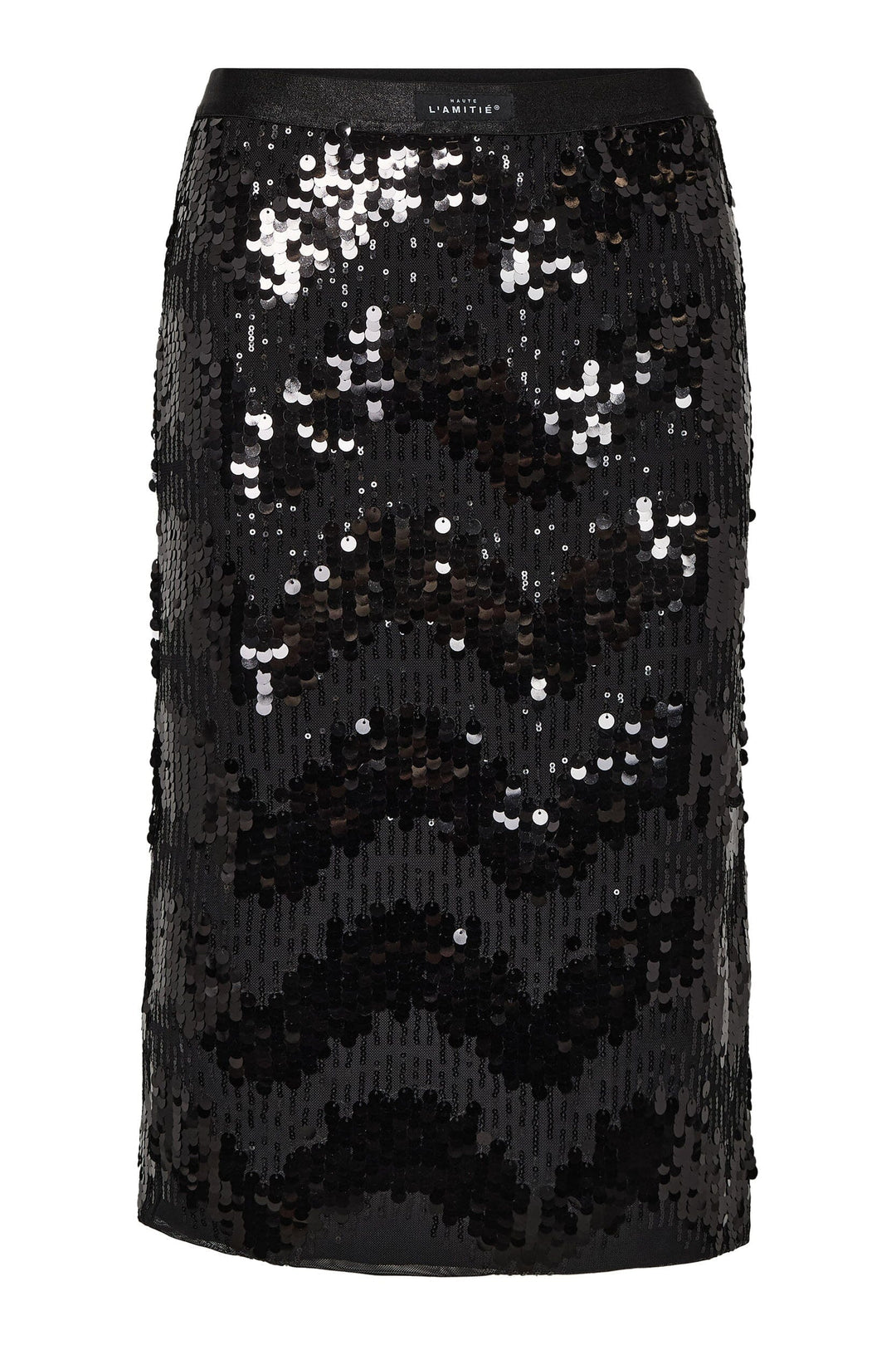 Haute L'Amitié - Mirror Sequin Pencil Skirt Hl10958 - Black Nederdele 