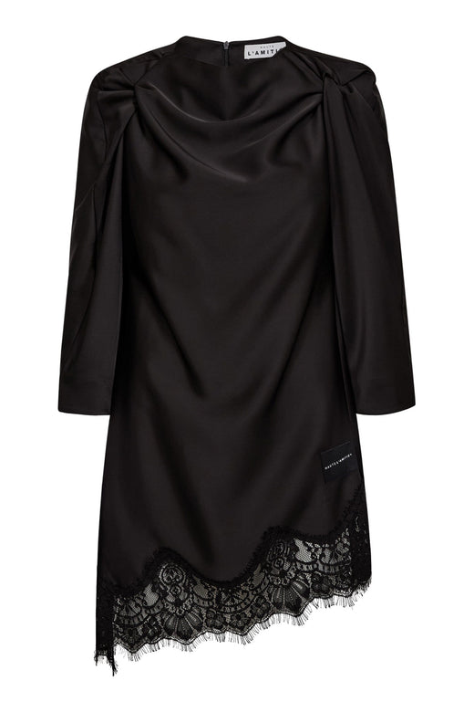 Haute L'Amitié - Naomi Twist Shoulder Dress HL10727 - Black Kjoler 