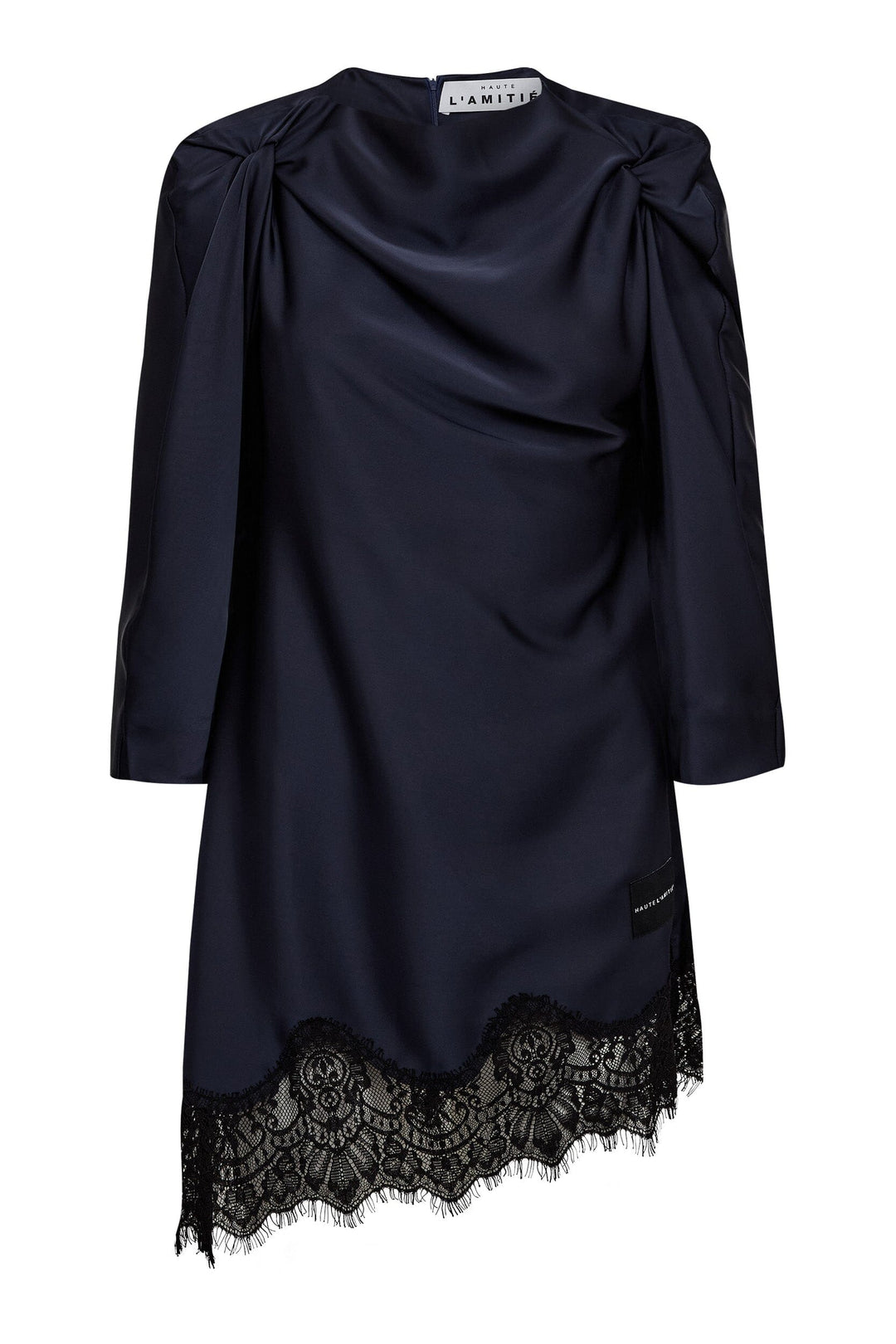 Haute L'Amitié - Naomi Twist Shoulder Dress HL10727 - Navy Kjoler 