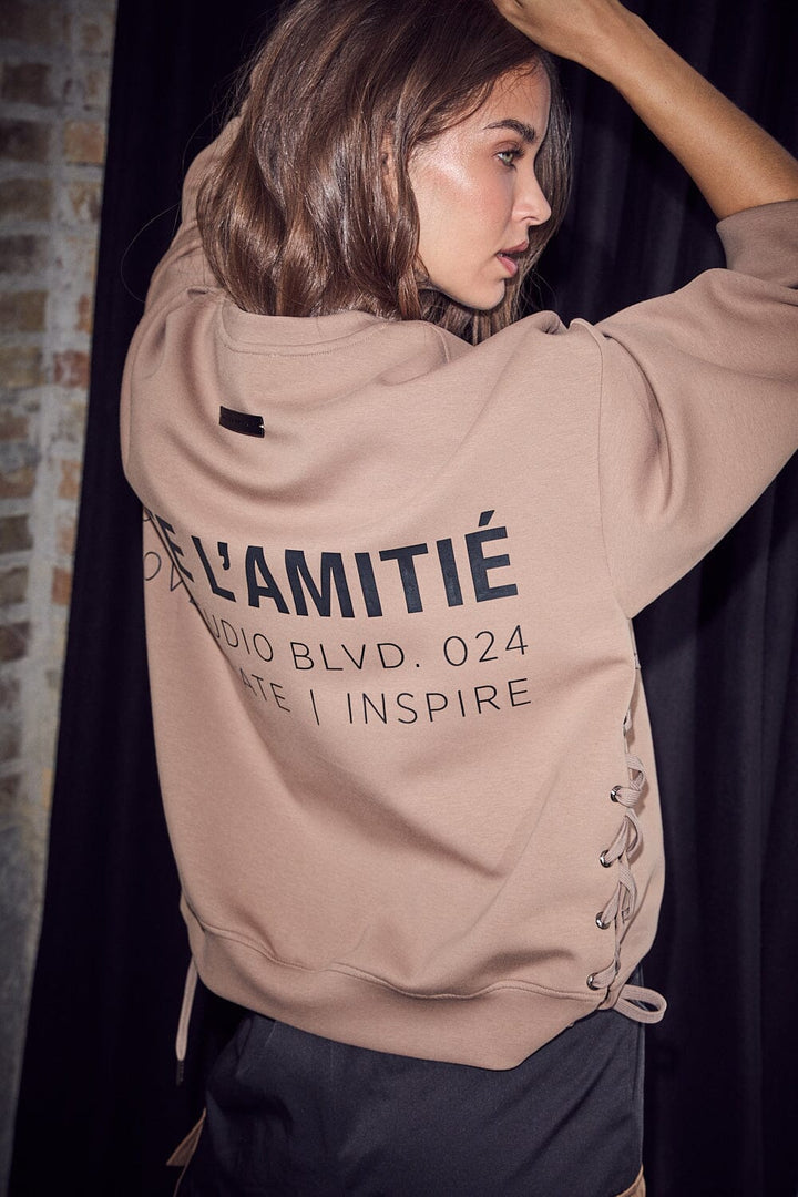Haute L'Amitié - New Studio Tie Sweat HL10714 - Walnut Sweatshirts 