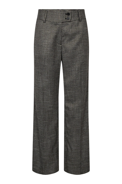 Haute L'Amitié - Pant Hl10907 - Black Silver Check Bukser 