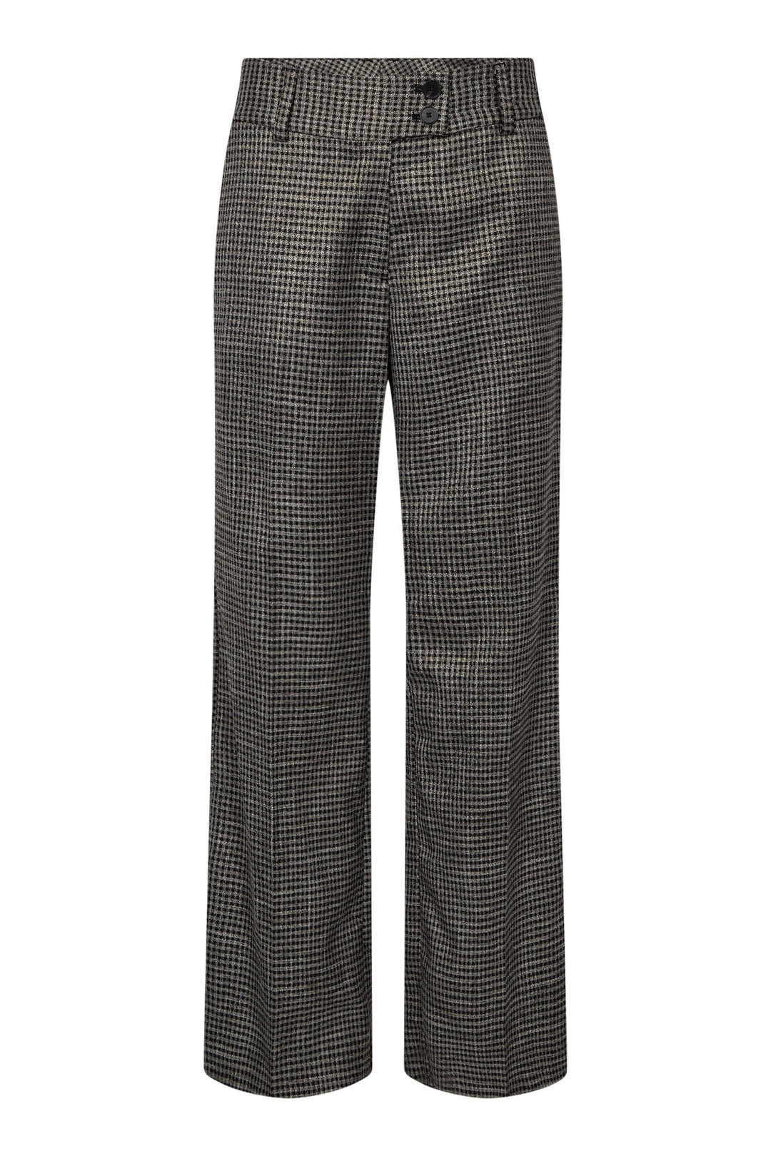 Haute L'Amitié - Pant Hl10907 - Black Silver Check Bukser 
