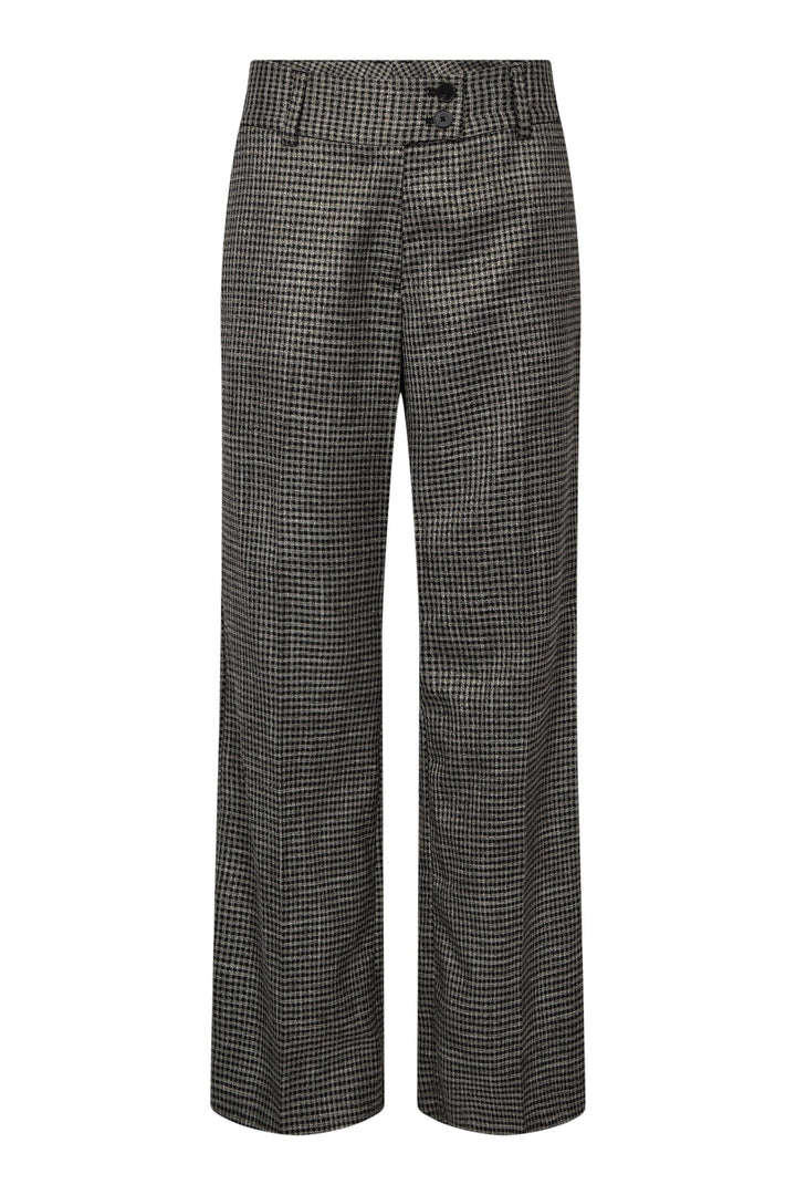 Haute L'Amitié - Pant Hl10907 - Black Silver Check Bukser 