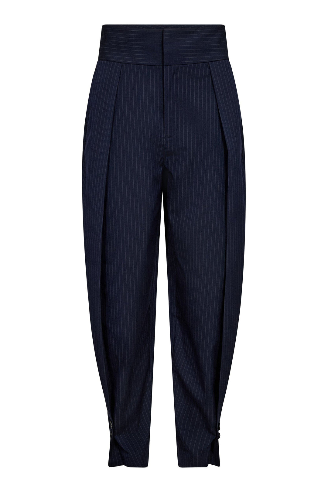 Haute L'Amitié - Pin Pleat Pant HL10796 - Navy Bukser 