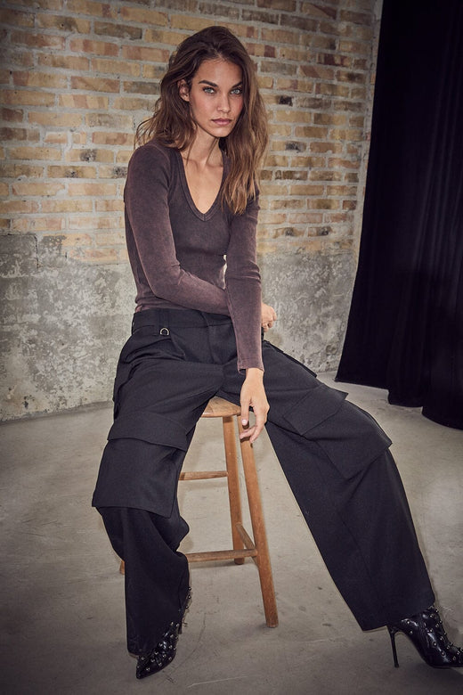 Haute L'Amitié - Premiere Scout Tailor Pant HL10784 - Black Bukser 
