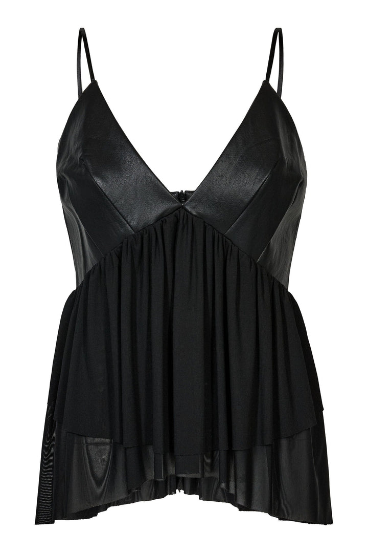 Haute L'Amitié - Pu Mix Top Hl10968 - Black Toppe 
