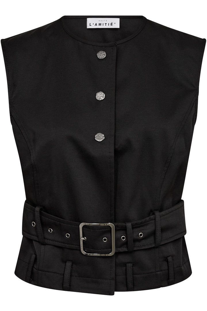 Haute L'Amitié - Rabi Belt Vest HL10835 - Black Frakker 
