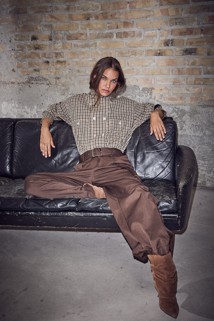 Haute L'Amitié - Rabi Cargo Pocket Pant HL10705 - Mocca Bukser 