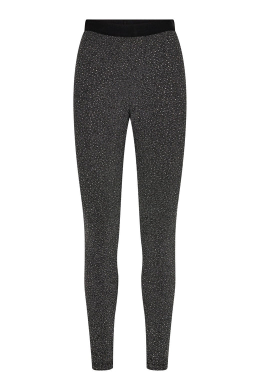 Haute L'Amitié - Rock Glitter Leggings Hl10999 - Black Bukser 