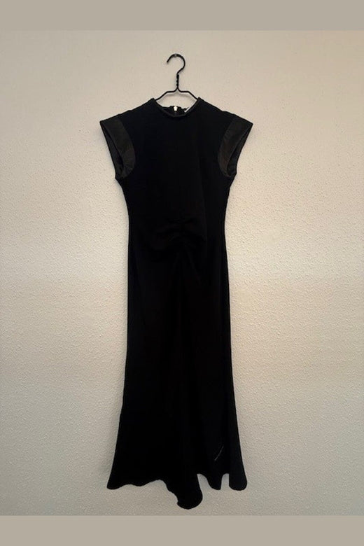 Haute L'Amitié - Satari Pu Sleeve Dress HL10776 - Black